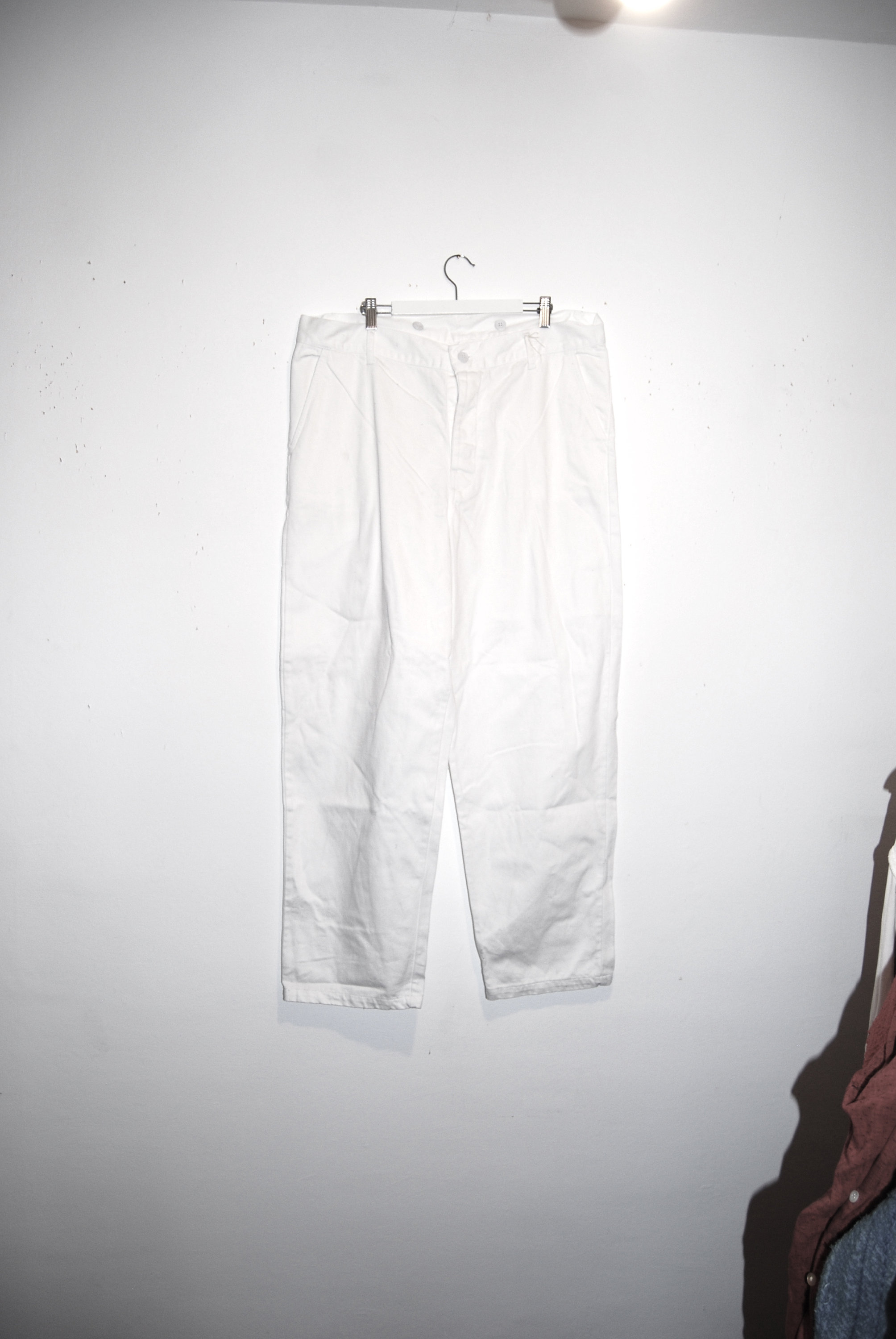Image of Vintage White British Workwear/Chefs Trousers
