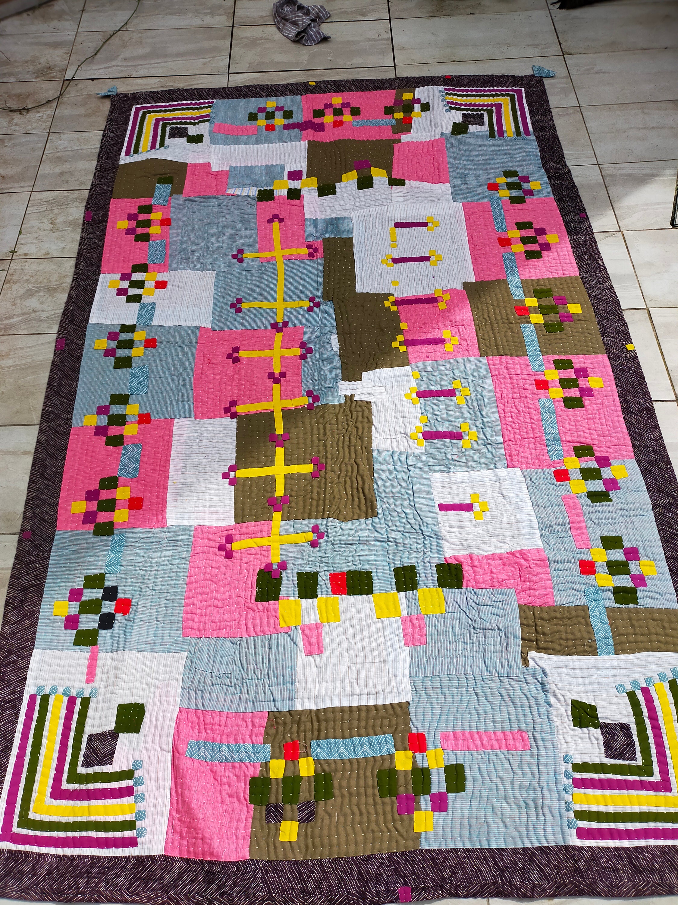 Siddi Tribal Patchwork Kawandi Quilted Blanket From India Etsy