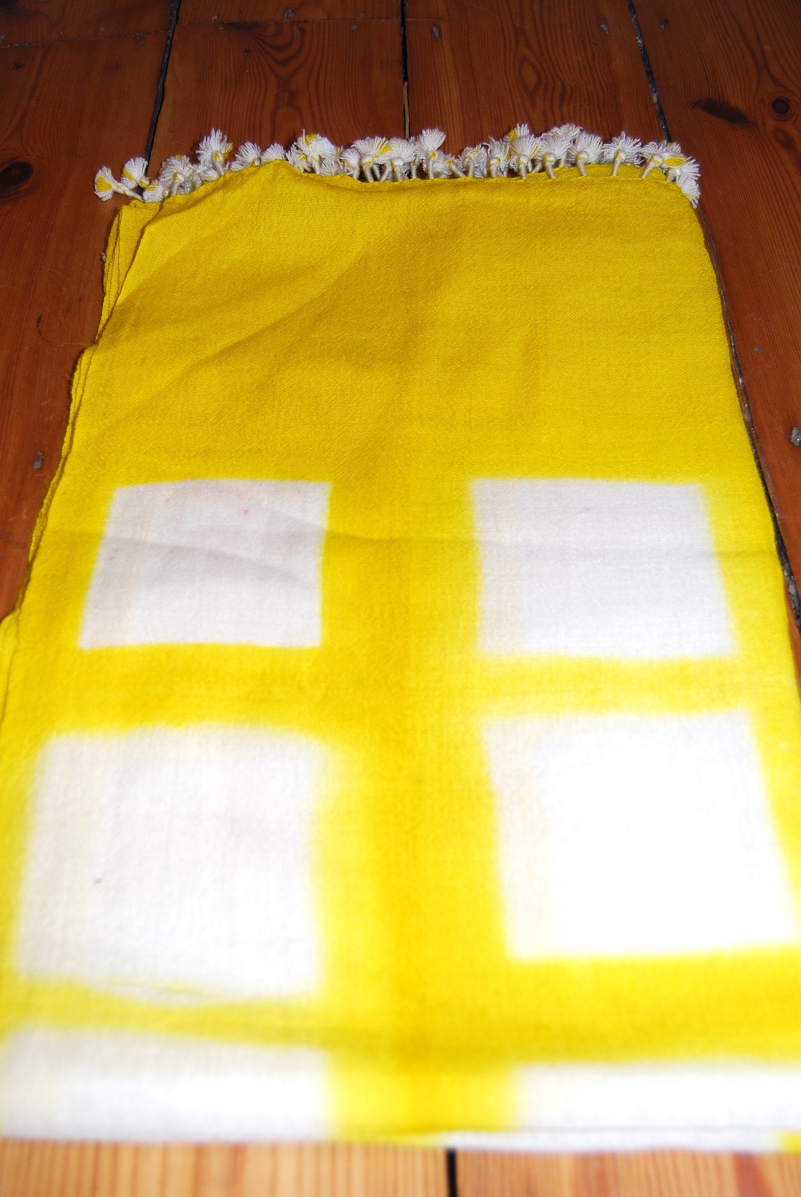 Blue - Kutch Handwoven Clamp Dyed Merino Wool x Katia Silk Shibori Stole 35