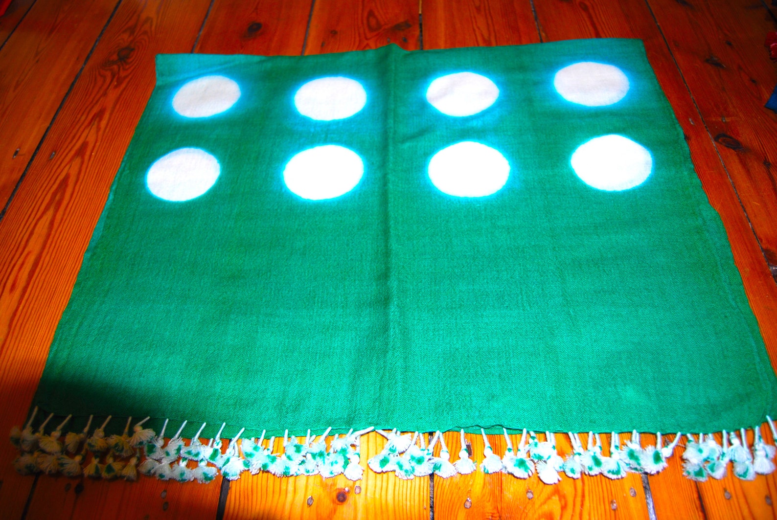Red - Kutch Handwoven Clamp Dyed Merino Wool x Katia Silk Shibori Stole 39
