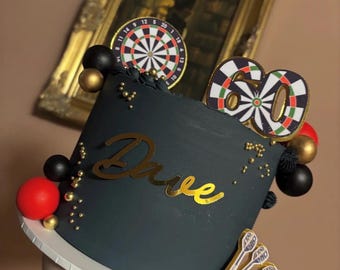 Darts Cake Toppers