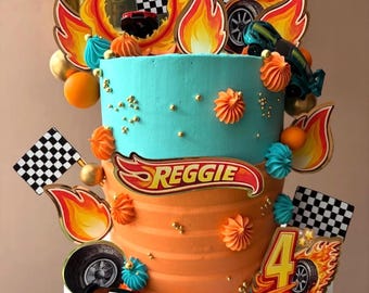 Hot Wheels Cake Topper Set