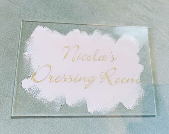 Personalised Dressing Room Sign