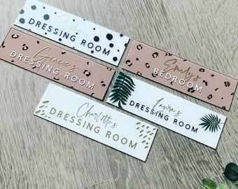 Dressing Room/Bedroom Door Sign
