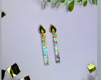 Birthday Candle Earrings