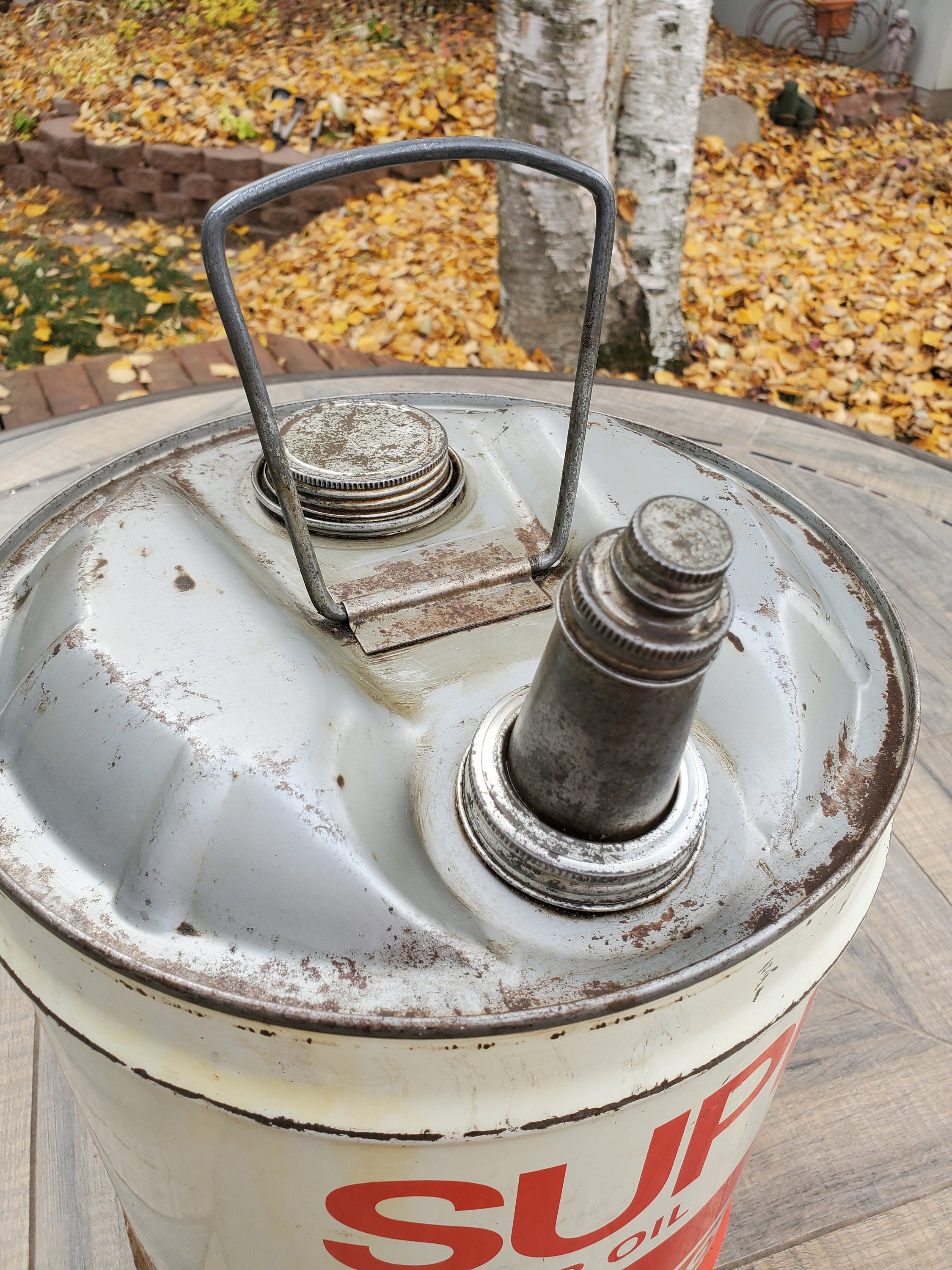Conoco Oil Can, Conoco Super Motor Oil 5 Gallon Can, Vintage