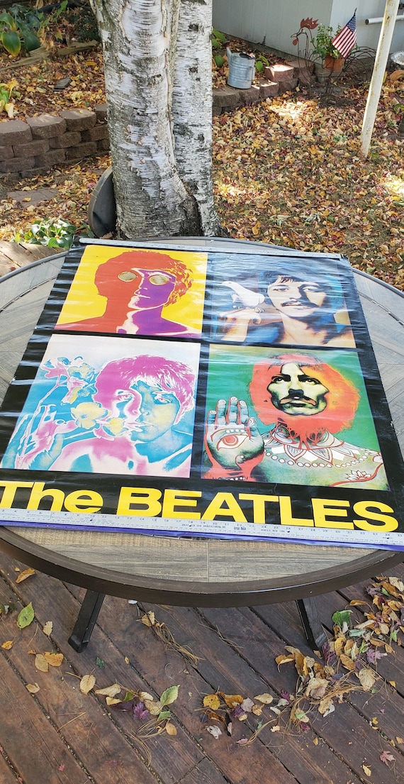 Beatles Poster, !988 Richard Avedon Beatles Poster, Psychedelic
