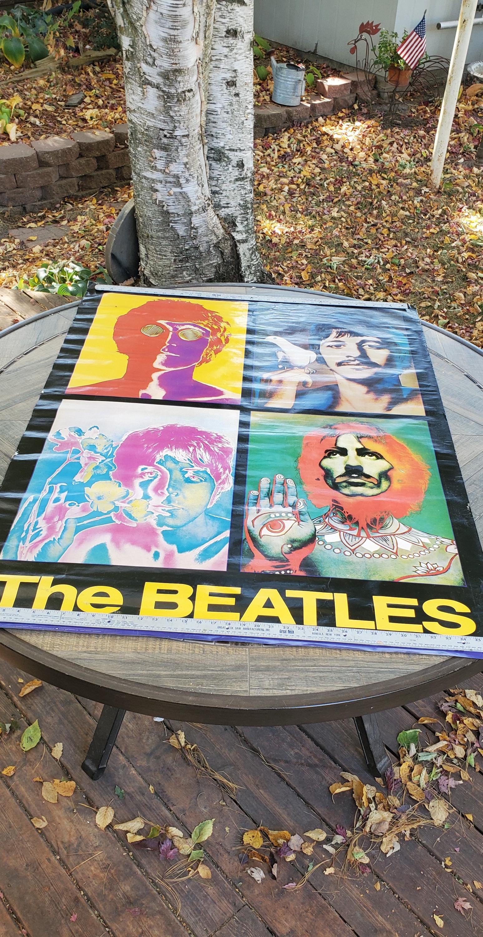 ベ*ク様 激レア！60's THE BEATLES ヴィンテージ・ポスター Beatles Poster, !988 Richard Avedon Beatles Poster, Psychedelic
