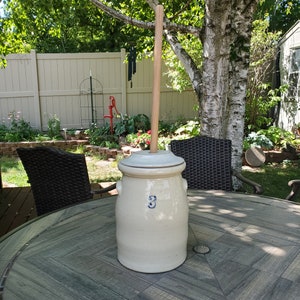 Butter Churn, Vintage Butter Churn with Lid and wood Stomper, Antique Butter Churn, Antique Butter Churn with Lid and wood Stomper, Butter