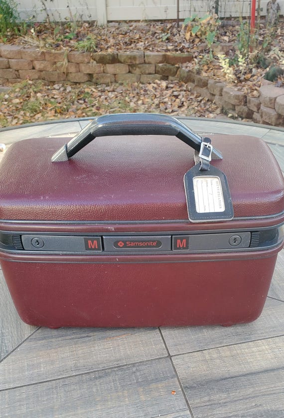 サムソナイト Samsonite メイクボックス えんじ色 ワインレッド Suitcase, Samsonite Makeup Case, Samsonite System 4, Samsonite
