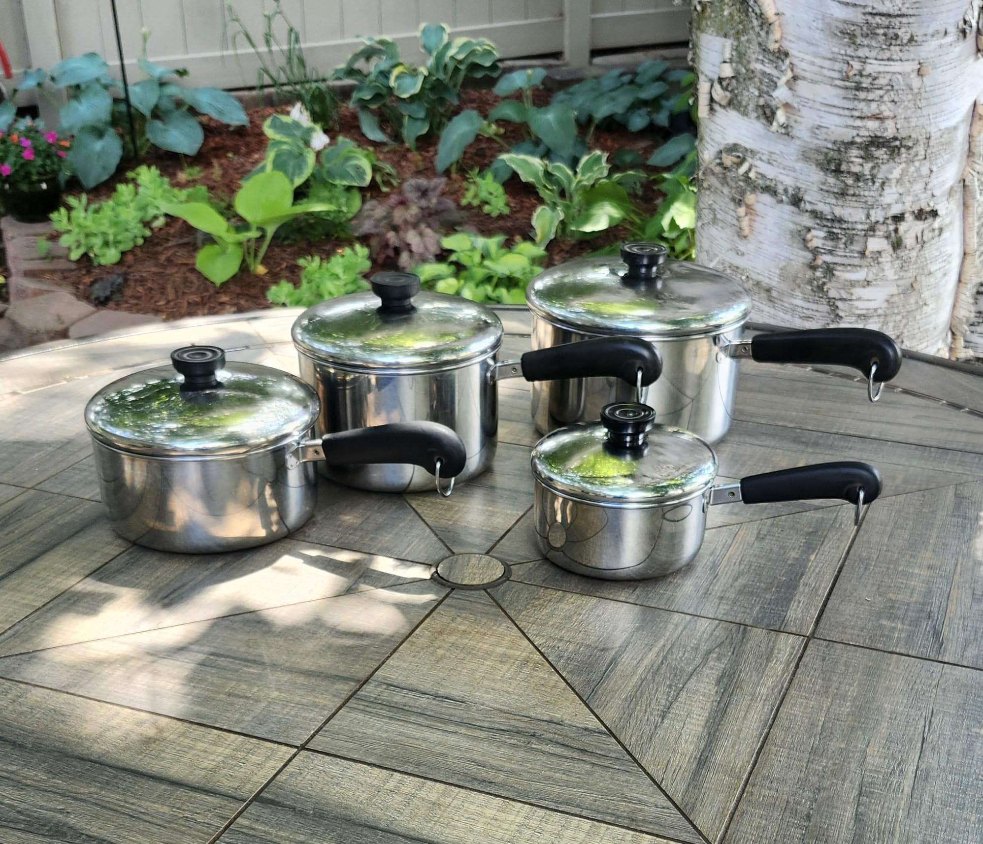 Vintage Stainless Steel Cookware Set - Etsy