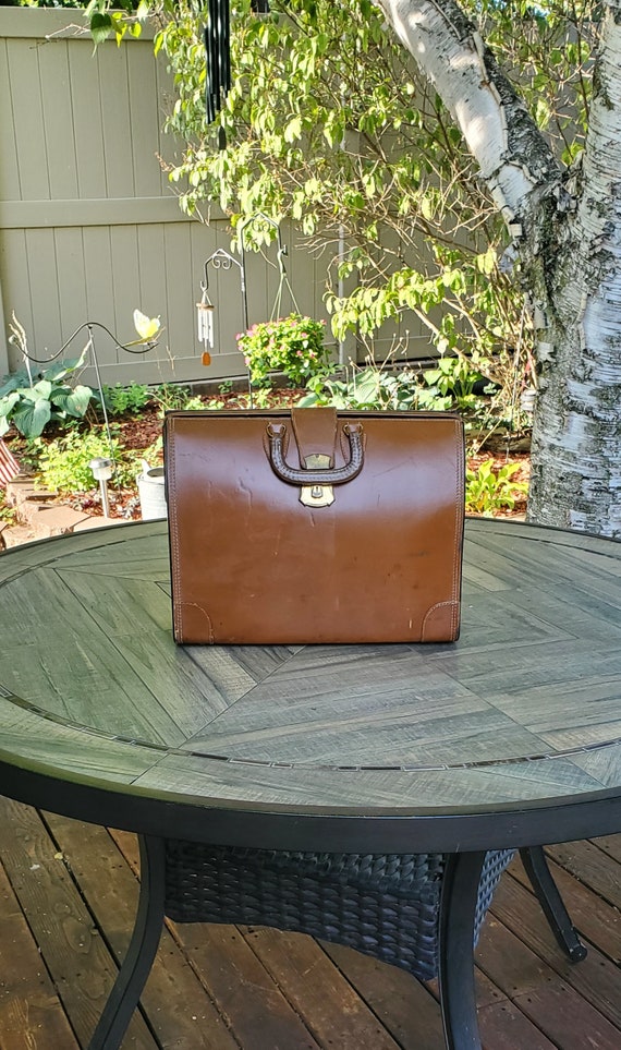 Vintage Leather American Oil Company Brief Case, A