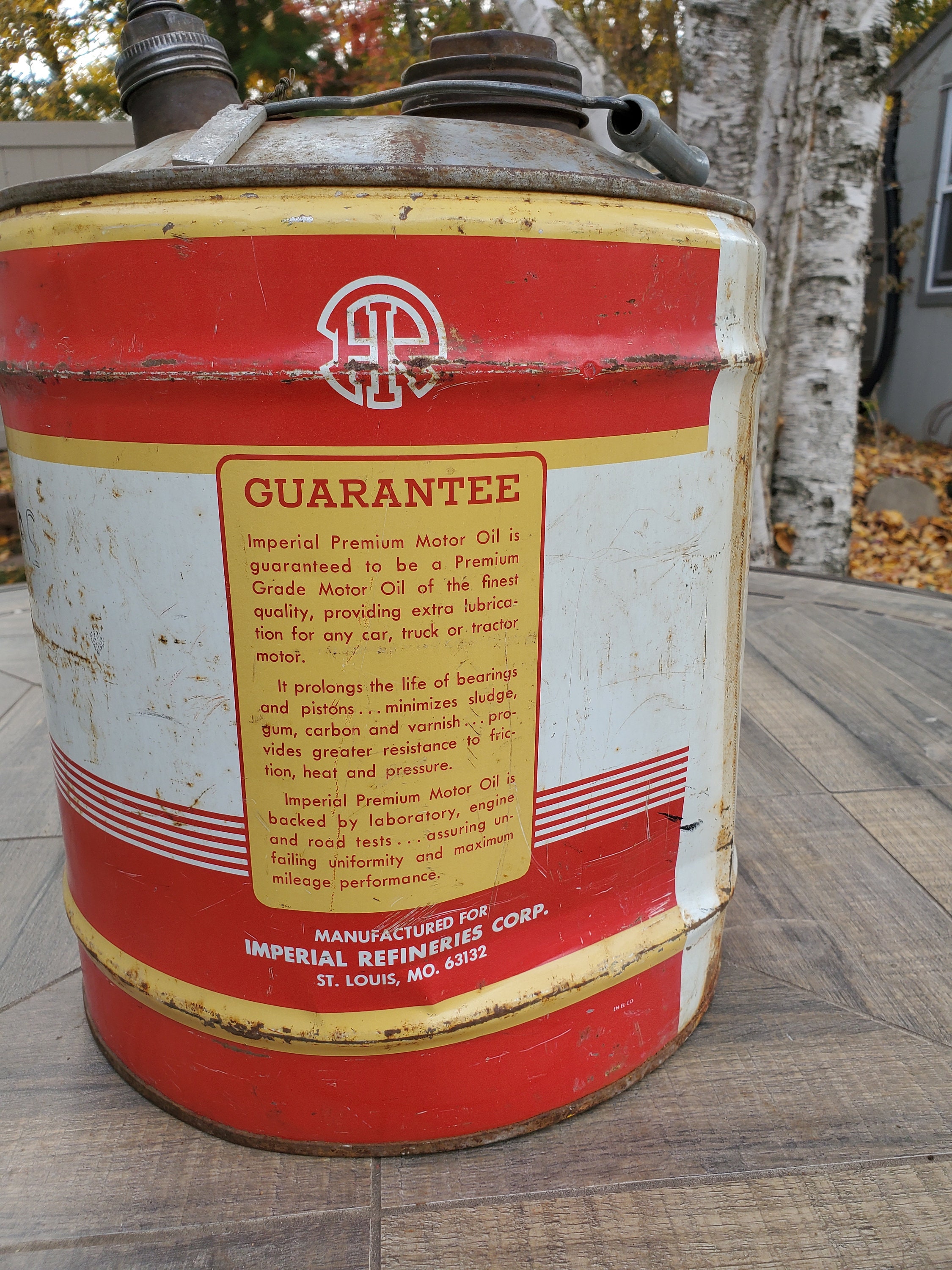 ビンテージ IMPERIAL MOTOR OIL 5ガロン缶 Oil Can, Vintage Imperial