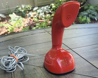 Vintage Red Ericofon Phone, Cobra Rotary Dial Phone, Rotary Phone, Rotary Dial