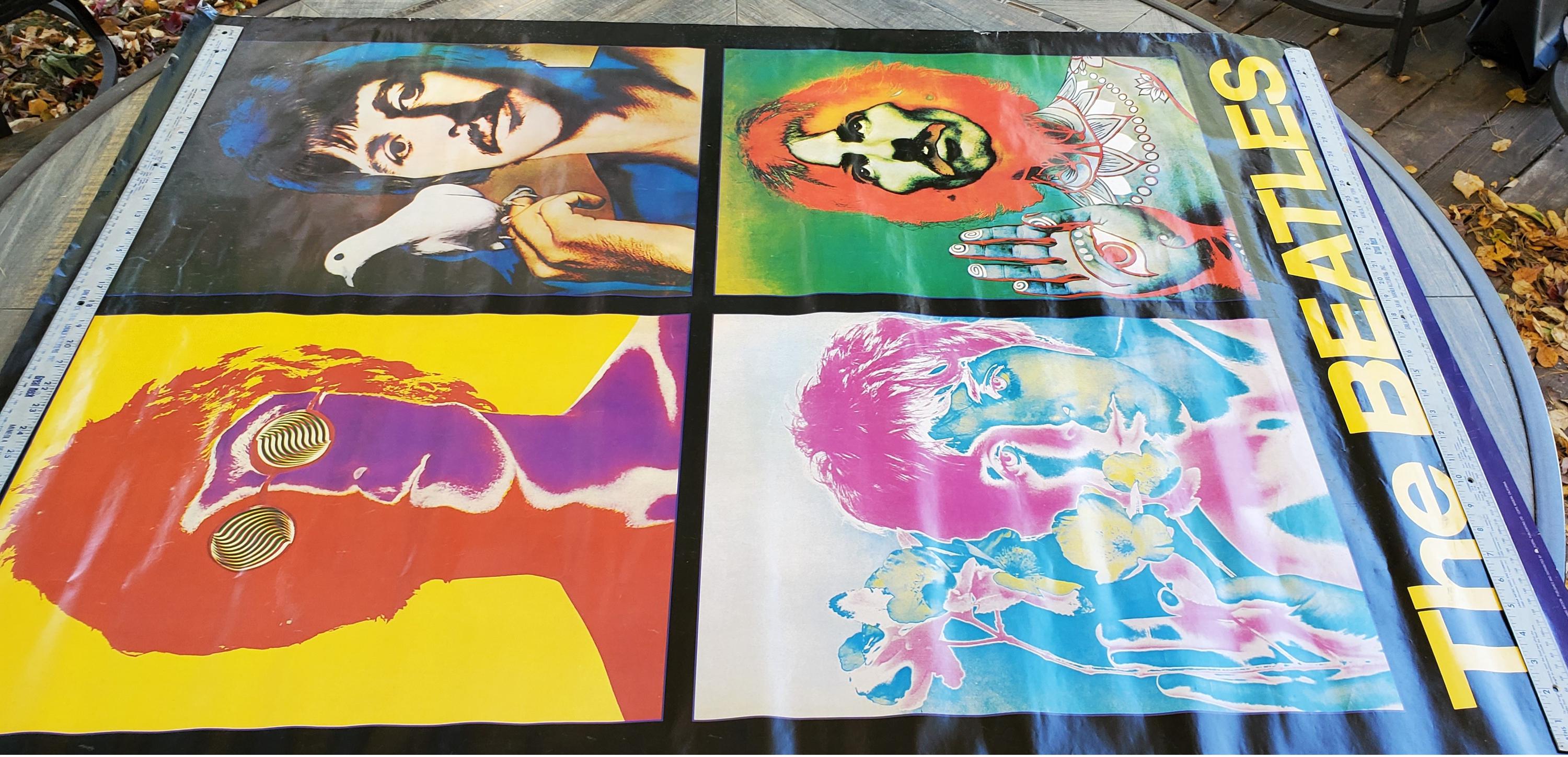 Beatles Poster, !988 Richard Avedon Beatles Poster, Psychedelic