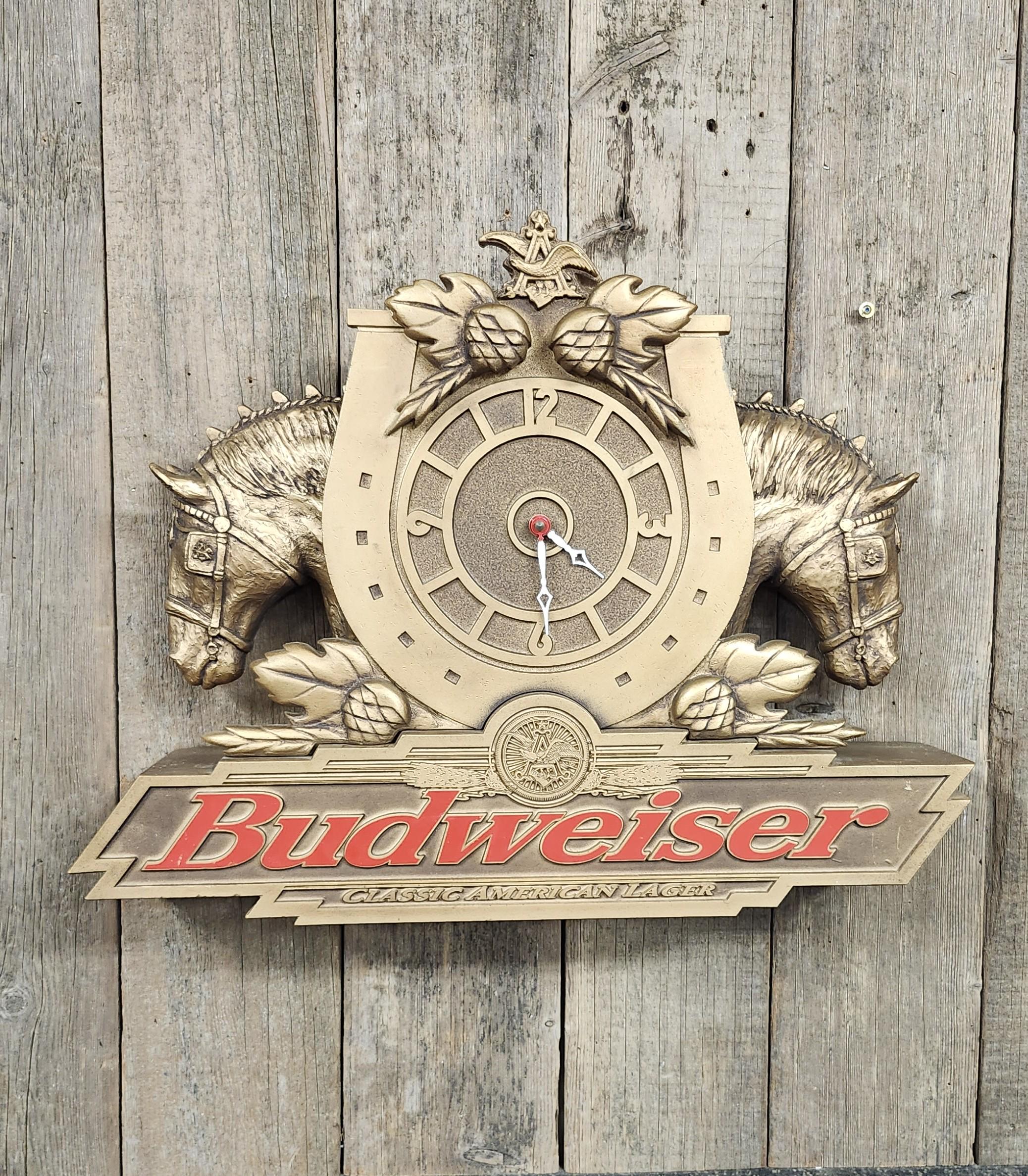 Vintage Budweiser Clock - Etsy