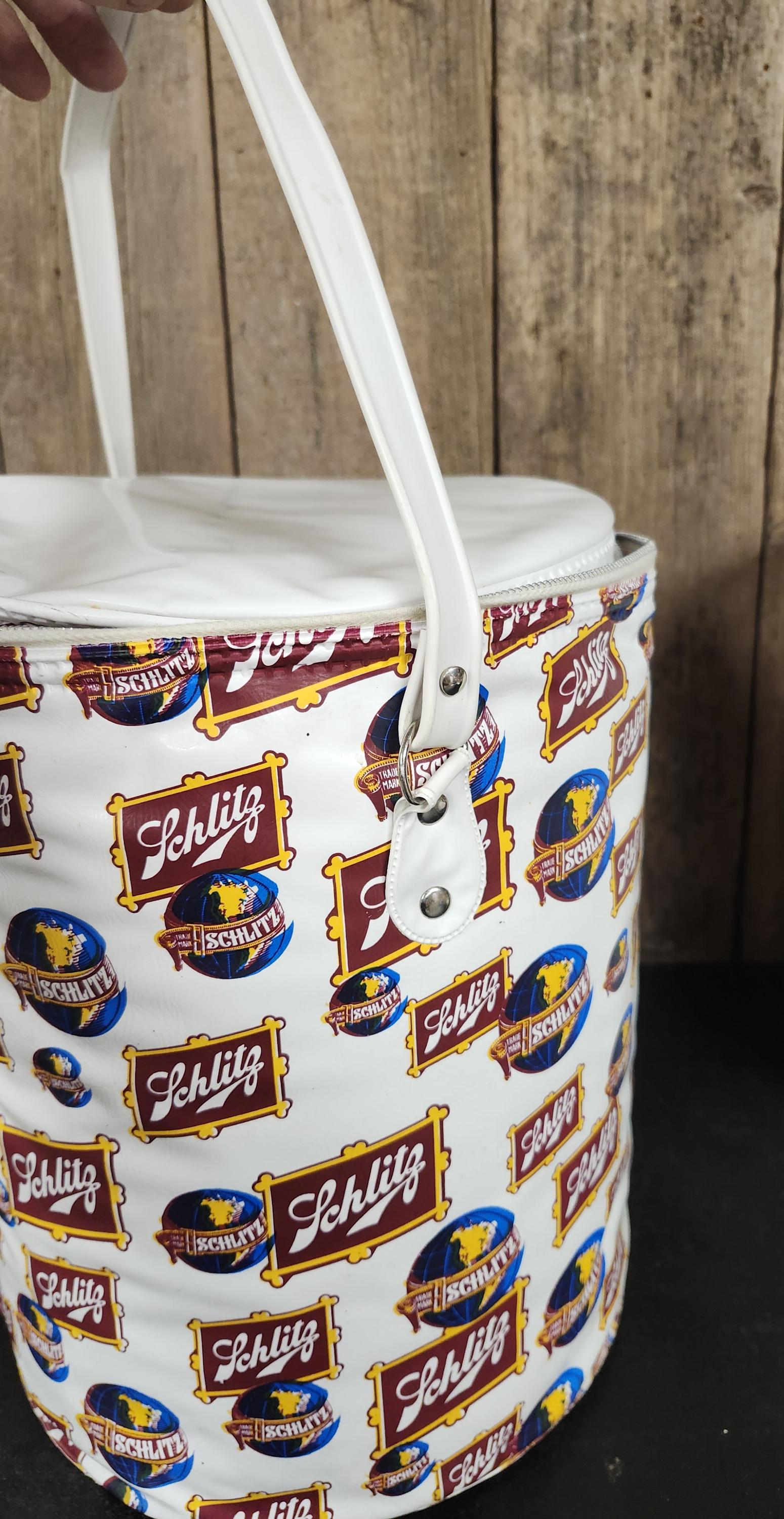 Vintage Schlitz Beer Cooler: Vinyl Cooler With Plastic Insert - Etsy
