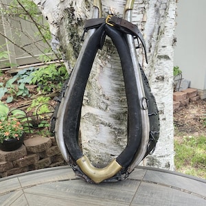 Horse Collar and Hames, Old Horse Collar, Old Hames, Antique Horse Collar, Antique Horse Hames, Rustic Farm Decor, Old Farm Decor