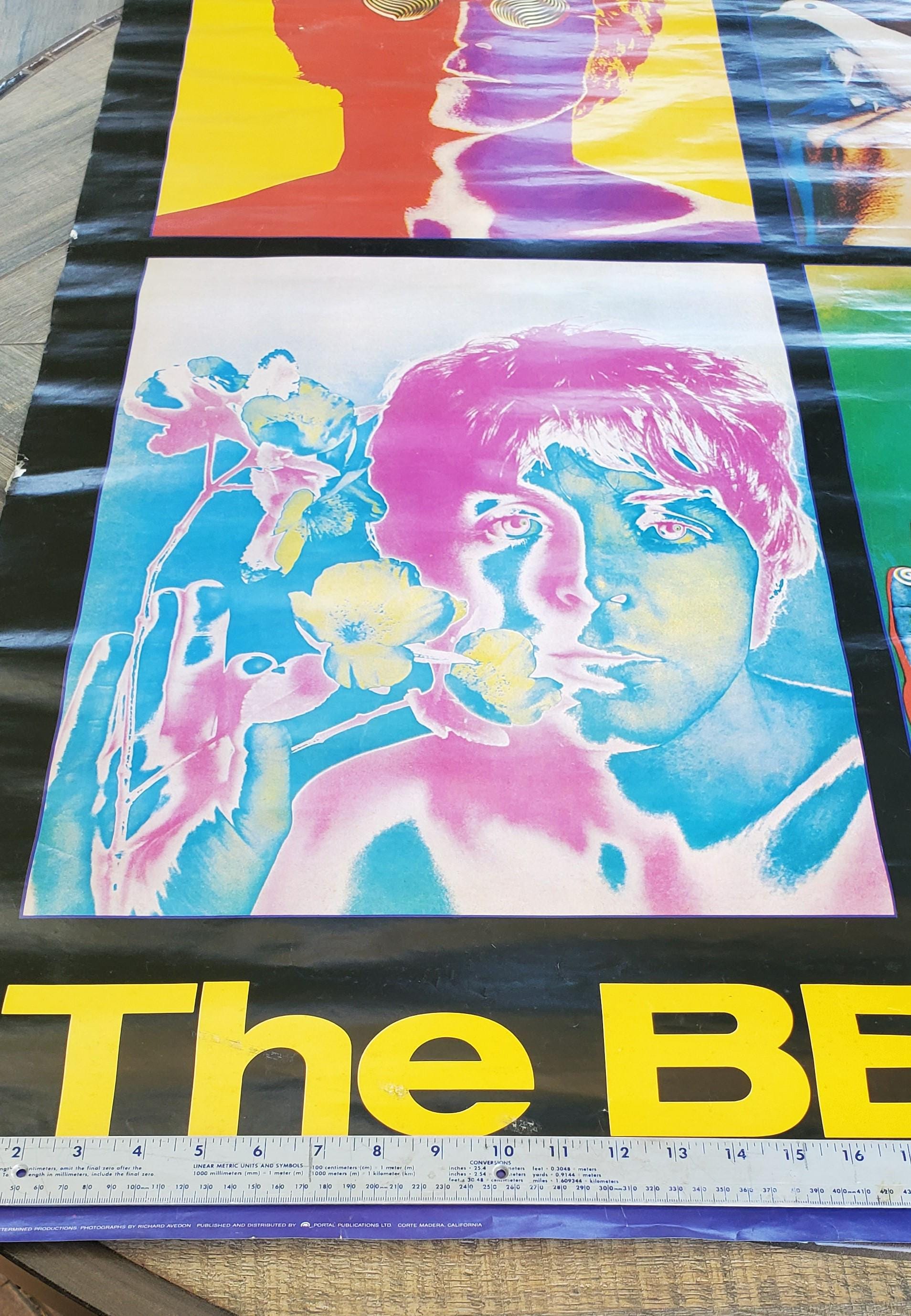 Beatles Poster, !988 Richard Avedon Beatles Poster, Psychedelic