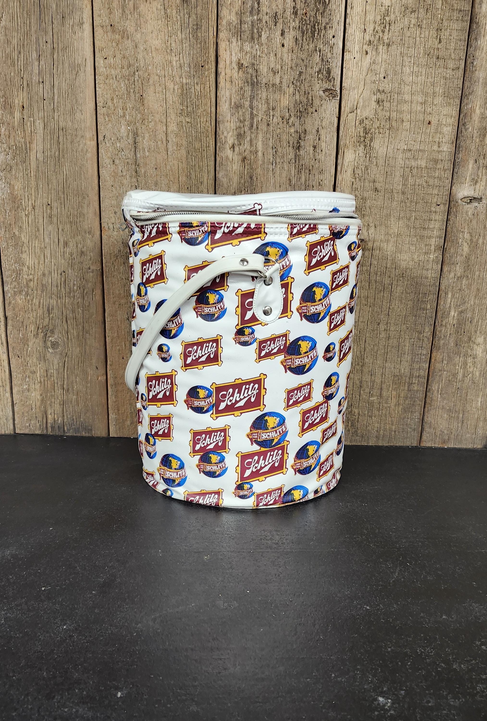 Vintage Schlitz Beer Cooler: Vinyl Cooler With Plastic Insert - Etsy