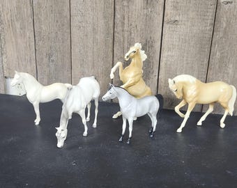 Hartland Toy Horses, Set of 5 Plastic Hartland Horses, Vintage Toy Horses, Vintage Hartland Plastic Horses, Plastic Horses