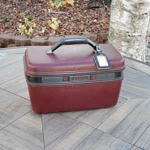 Suitcase, Samsonite Makeup Case, Samsonite System 4, Samsonite Carry On, Samsonite Train Case, Vintage Suitcase, Vintage Makeup Case
