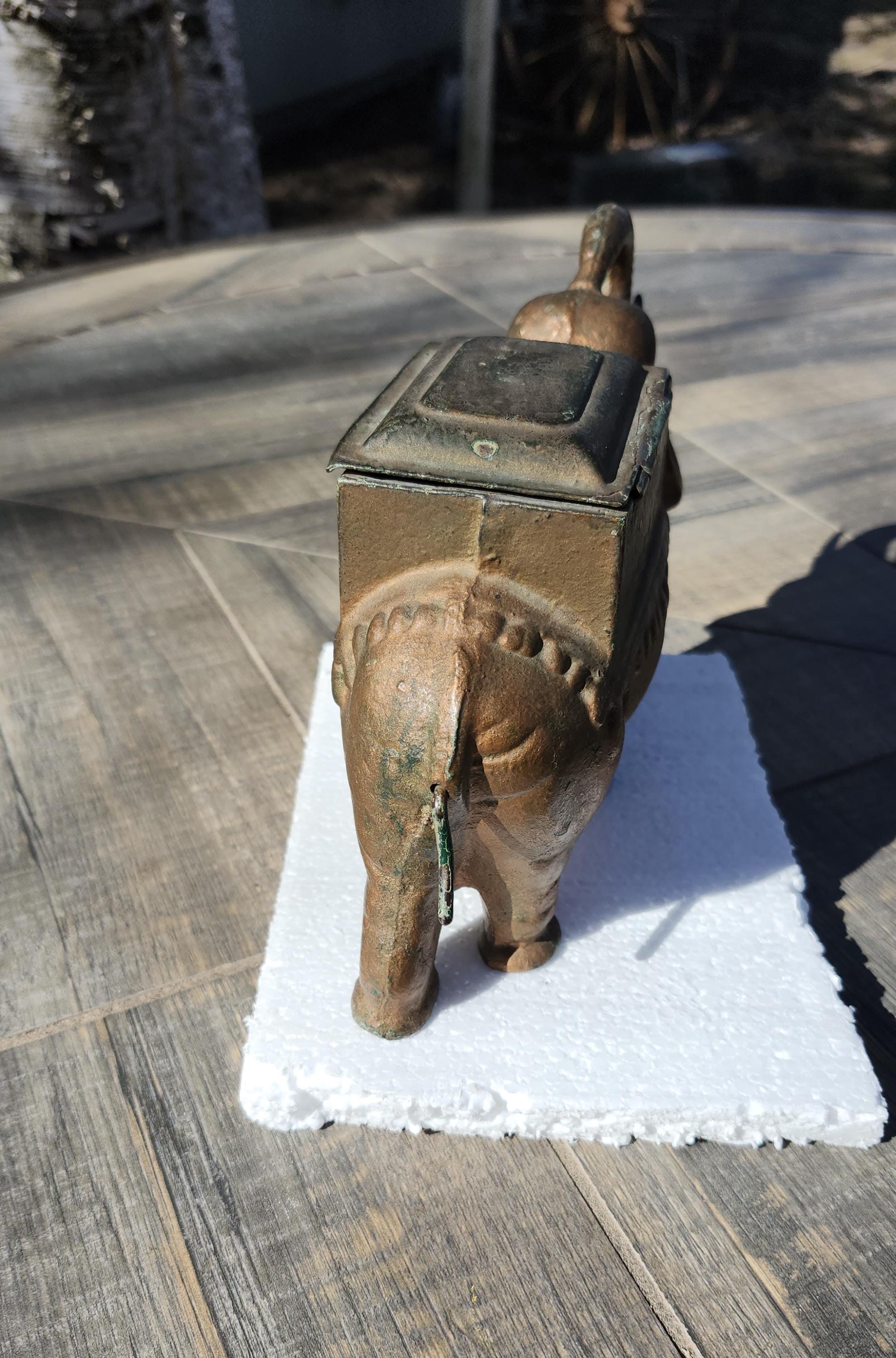 cast iron elephant cigarette roller Cast Iron Elephant Cigarette Dispenser, Elephant Cigarette Dispenser,  Mechanical Cigarette Dispenser, Cast Iron Elephant