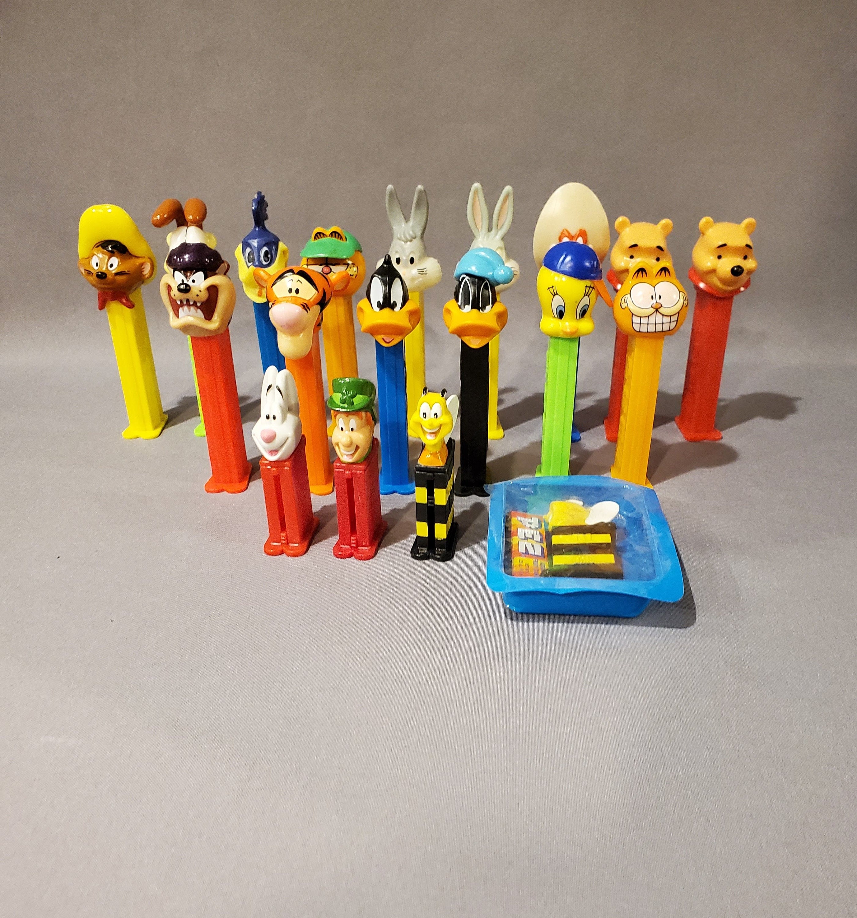 Pez Dispensers, Collectible Pez, Old Pez, Set of 19, Pooh Pez Dispensers, Collectible Pez, Old Pez, Set of 19, Pooh