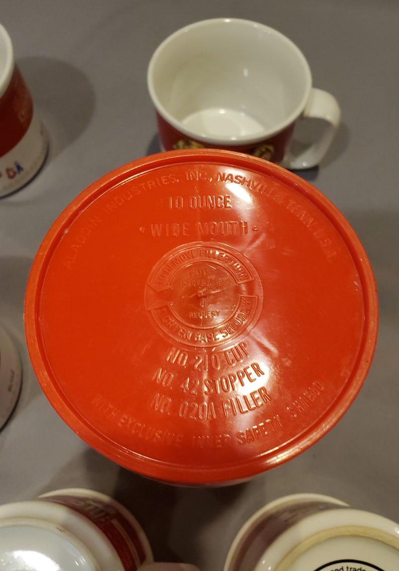 Soup Mugs Thermos Set of 6 14 Ounce Campbell's Soup Mugs Etsy