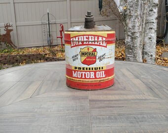 ビンテージ IMPERIAL MOTOR OIL 5ガロン缶 Bargain John's Antiques | 5 Gallon Gas and Oil Can