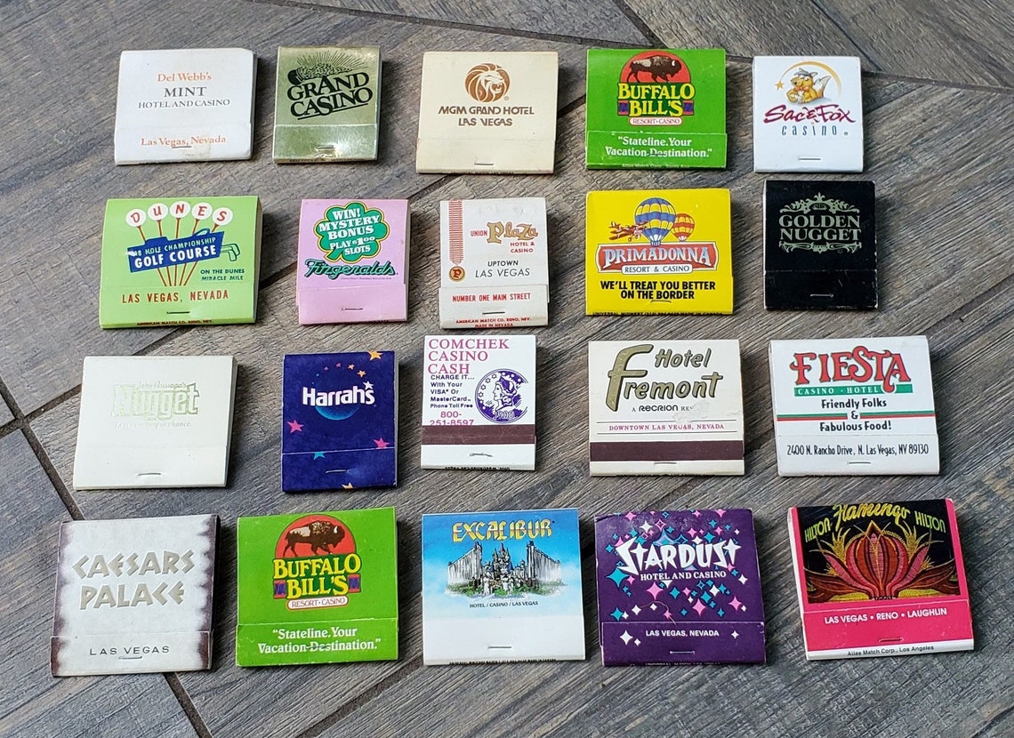 Matchbooks Vintage Casino Matchbooks Lot 3 Collectible Etsy