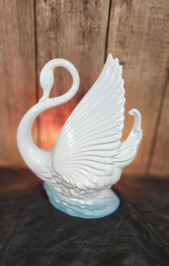 Vintage Ceramic Swan TV Lamp & Planter - Maddux of Calif #828 - Etsy