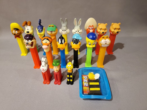 Pez Dispensers, Collectible Pez, Old Pez, Set of 19, Pooh, Tigger