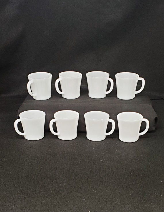 Set of 8 Vintage Glasbake Milk Glass 8 Ounce Coffee Mugs, Farmhouse Coffee  Mugs, Farmhouse Coffee Cups - Etsy