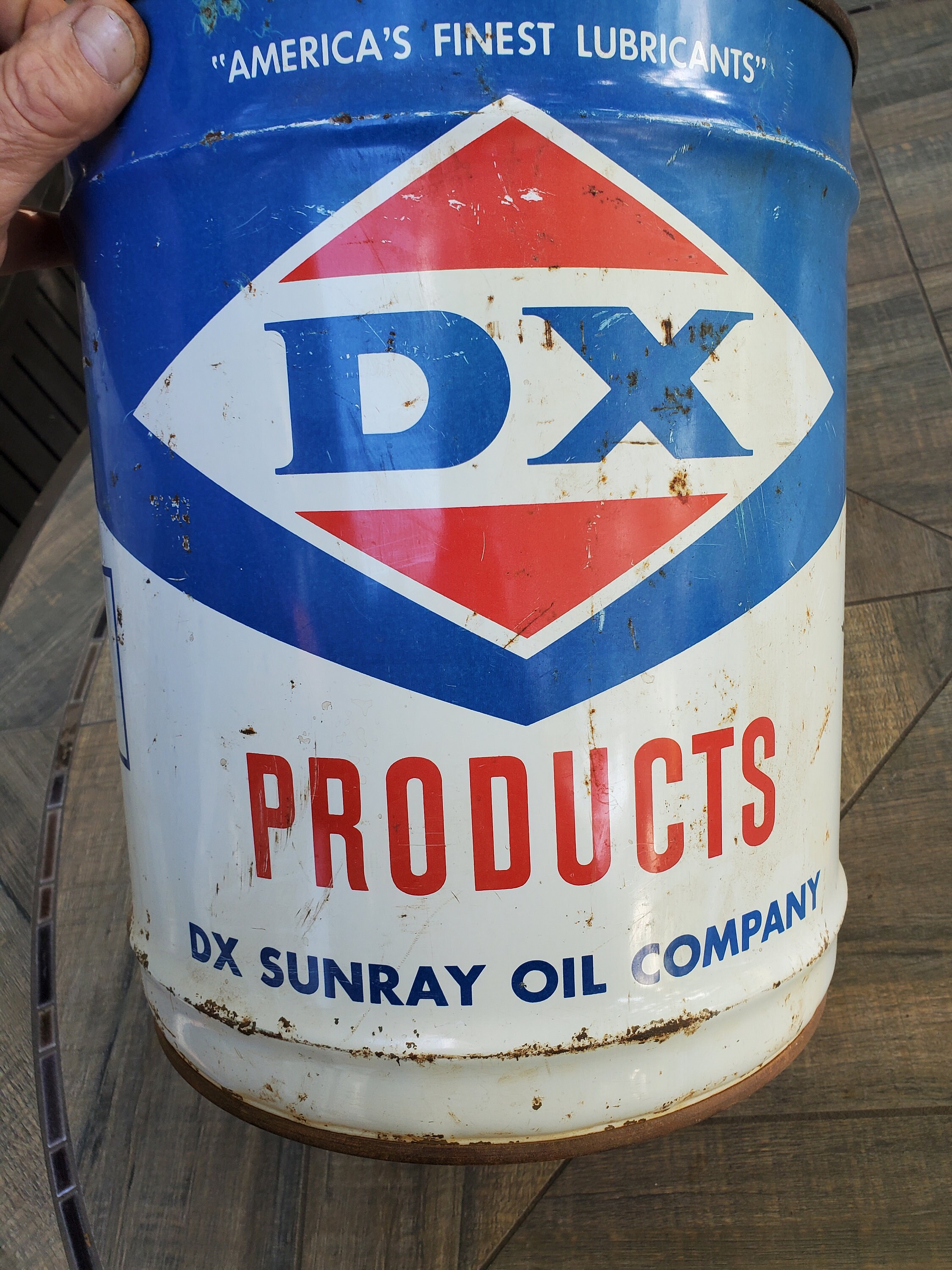 Oil Can, DX Oil Can, DX Sunray Oil Company, 5 Gallon DX Oil Can