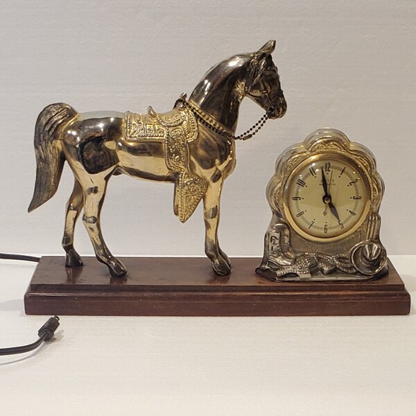 Horse Clock Etsy