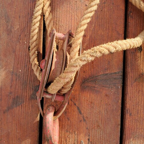 Pulley, shops Block and Tackle, Barn Pully, Moline Iron Works Pulley, Block and Tackle System with Barn Rope, Vintage Pully, Antique Pulley