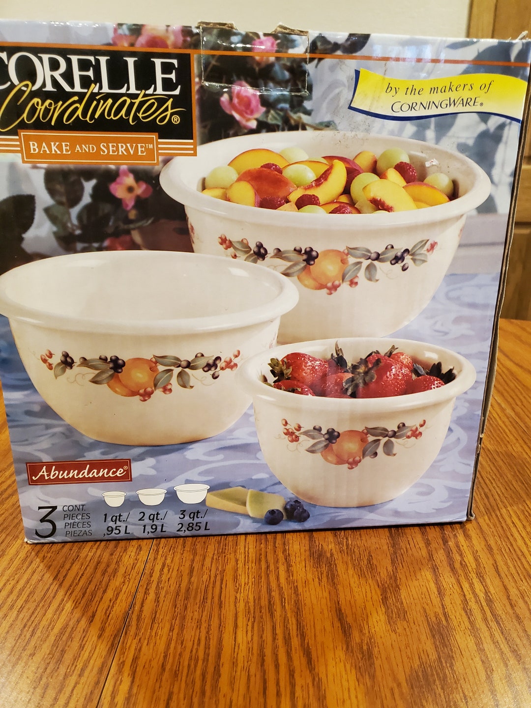 Corelle Abundance Corelle Coordinates Mixing Bowls Mixing Etsy