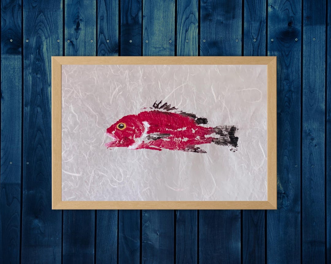 Handmade Fish Print ~ Japanese Gyotaku Painting ~ One of a Kind ...