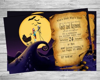 Nightmare Before Christmas Baby Shower Invitation | ecowash-alpacar.at