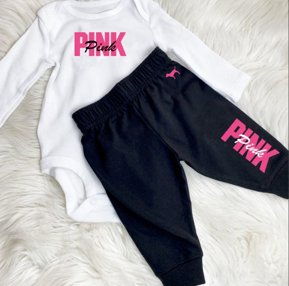 Baby Girl PINK Inspired Jogger Outfit Coming Home Outfit | Etsy