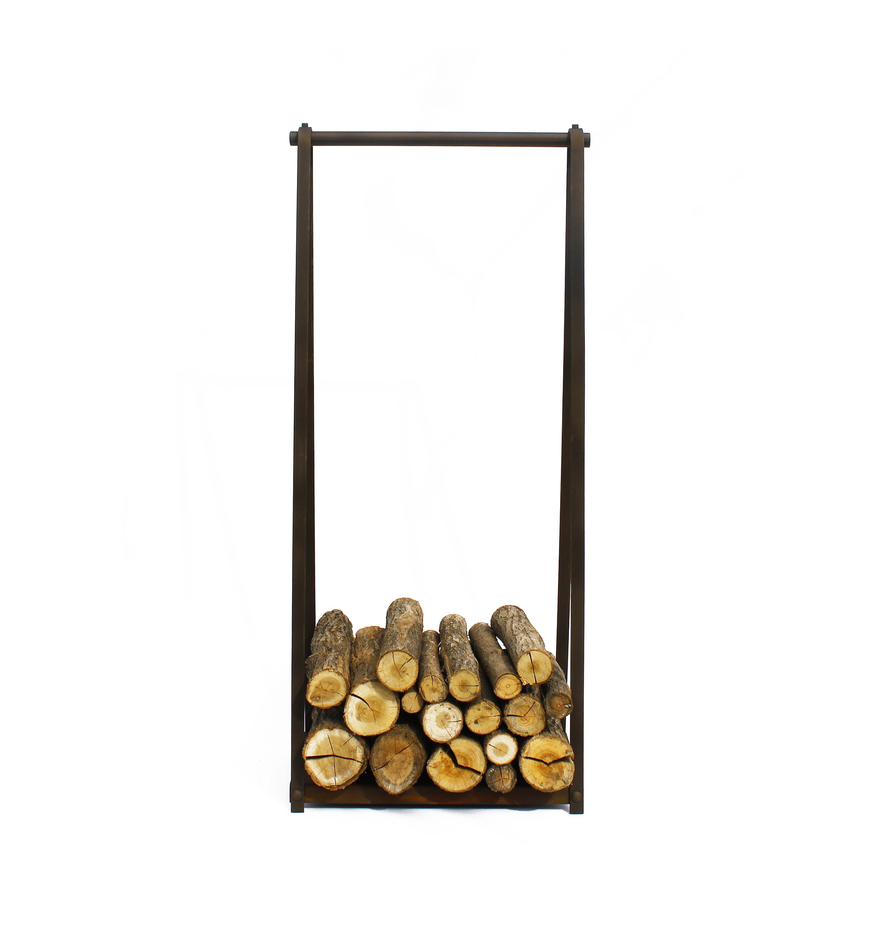 Steel firewood rack outdoor or indoor 39in Tall firewood Etsy