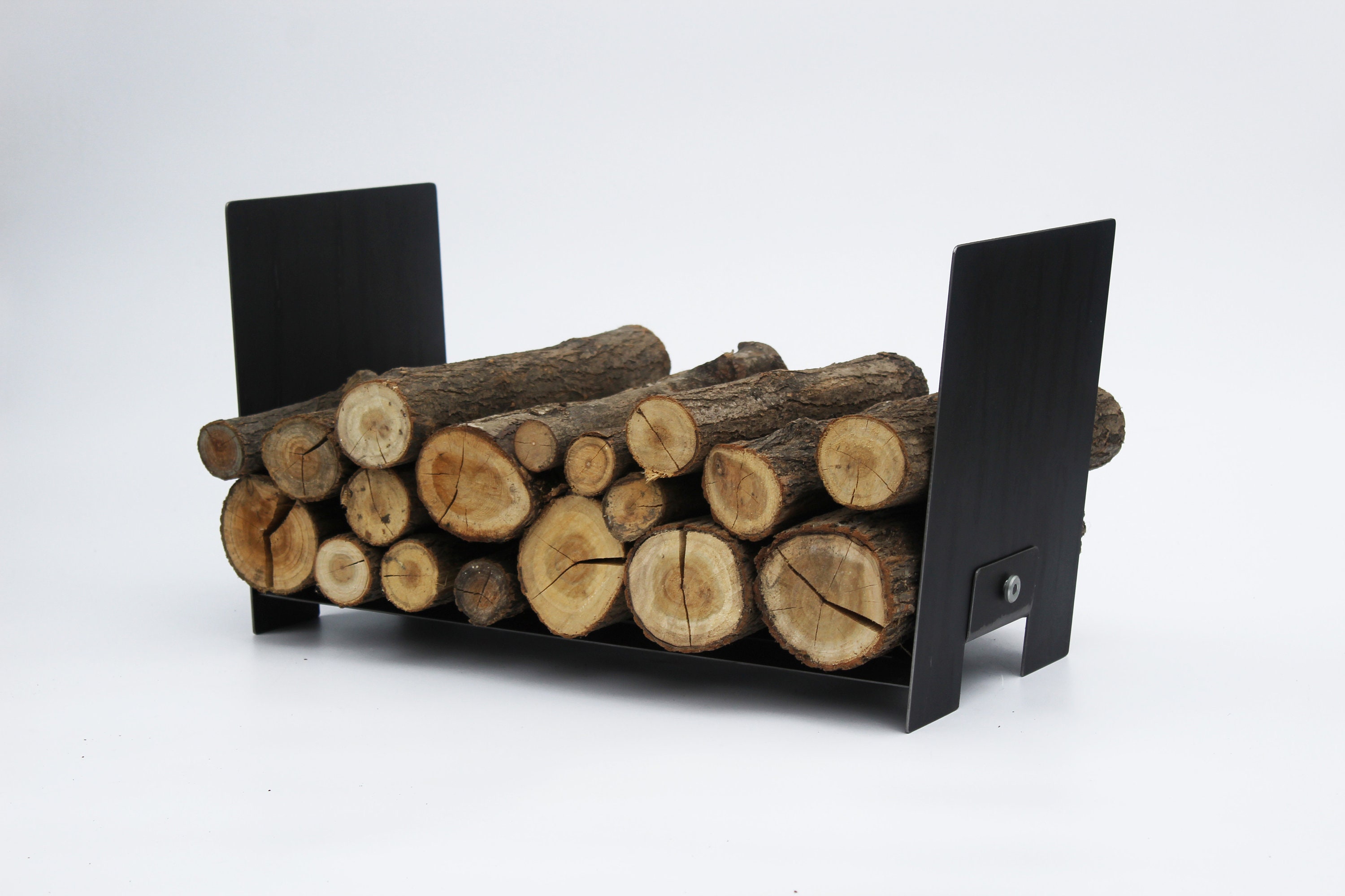 Oblong firewood holder indoor or outdoors / Firewood Storage Etsy