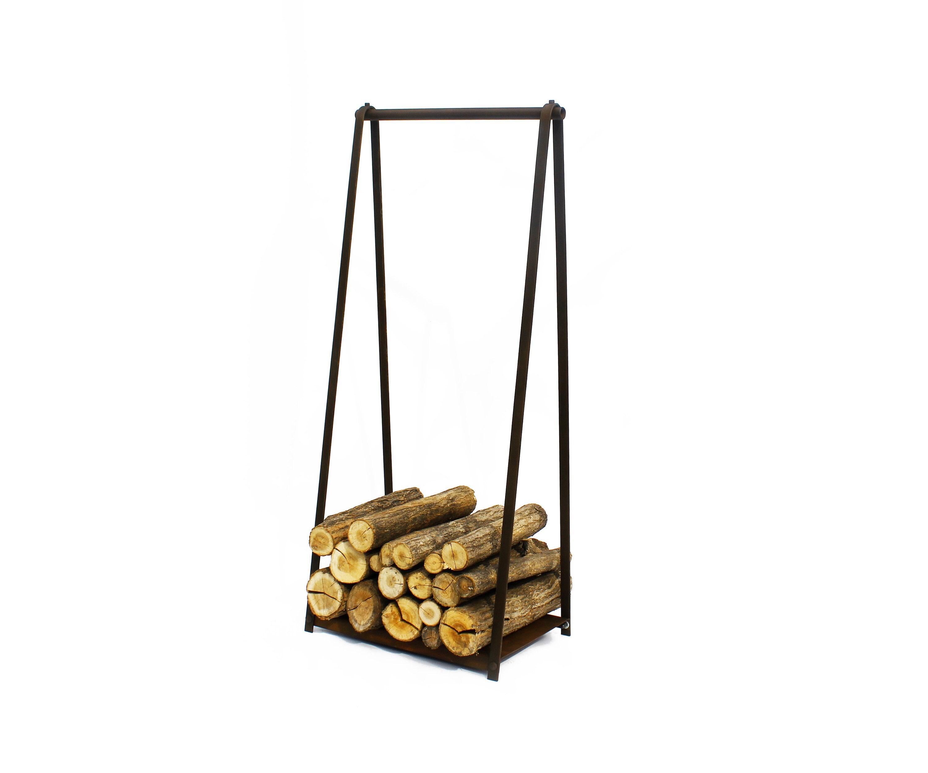 Steel firewood rack outdoor or indoor 39in Tall firewood Etsy