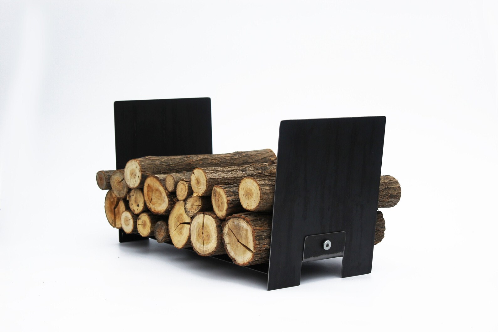 Oblong firewood holder indoor or outdoors / Firewood Storage Etsy