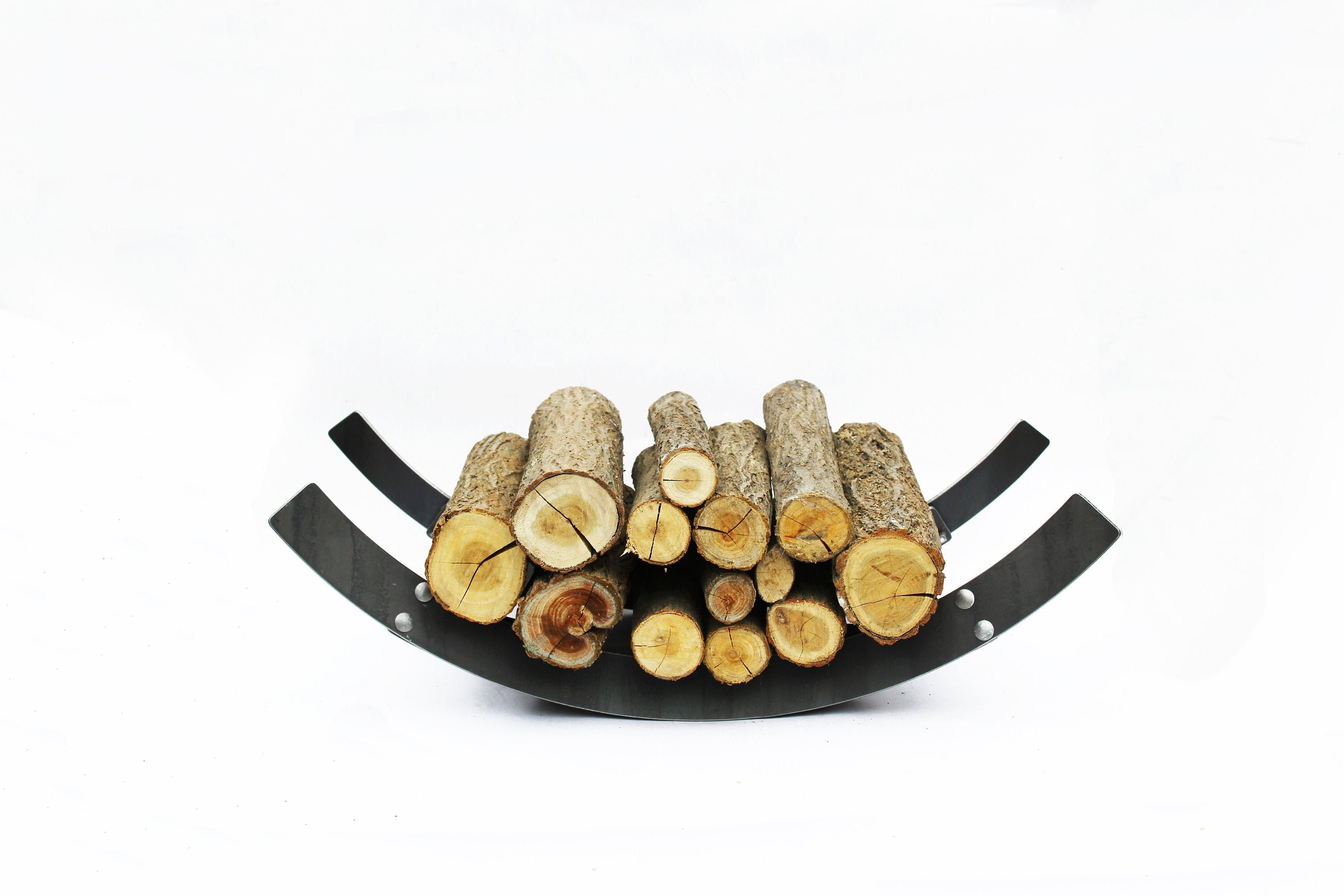 Soporte de leña en interior soporte de troncos de chimenea | Etsy