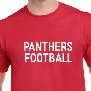 Panthers Football Shirt- Panthers Football Tshirt- High School Football Fan- Football Gift for Him