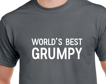 World's Best Grumpy Shirt- Grumpy Tshirt- Grumpy Gift- Grandpa Shirt- Grandpa Gift- Christmas Gift for Grumpy