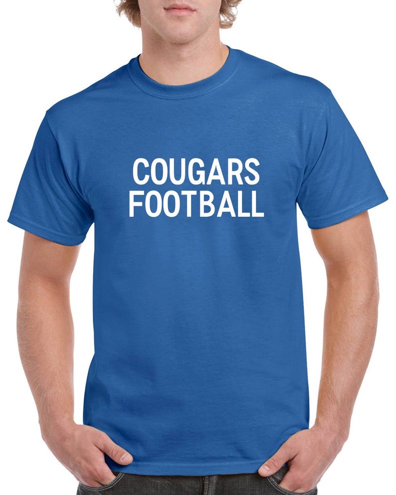 Cougars Football Shirt Cougars Football Tshirt High School - Etsy