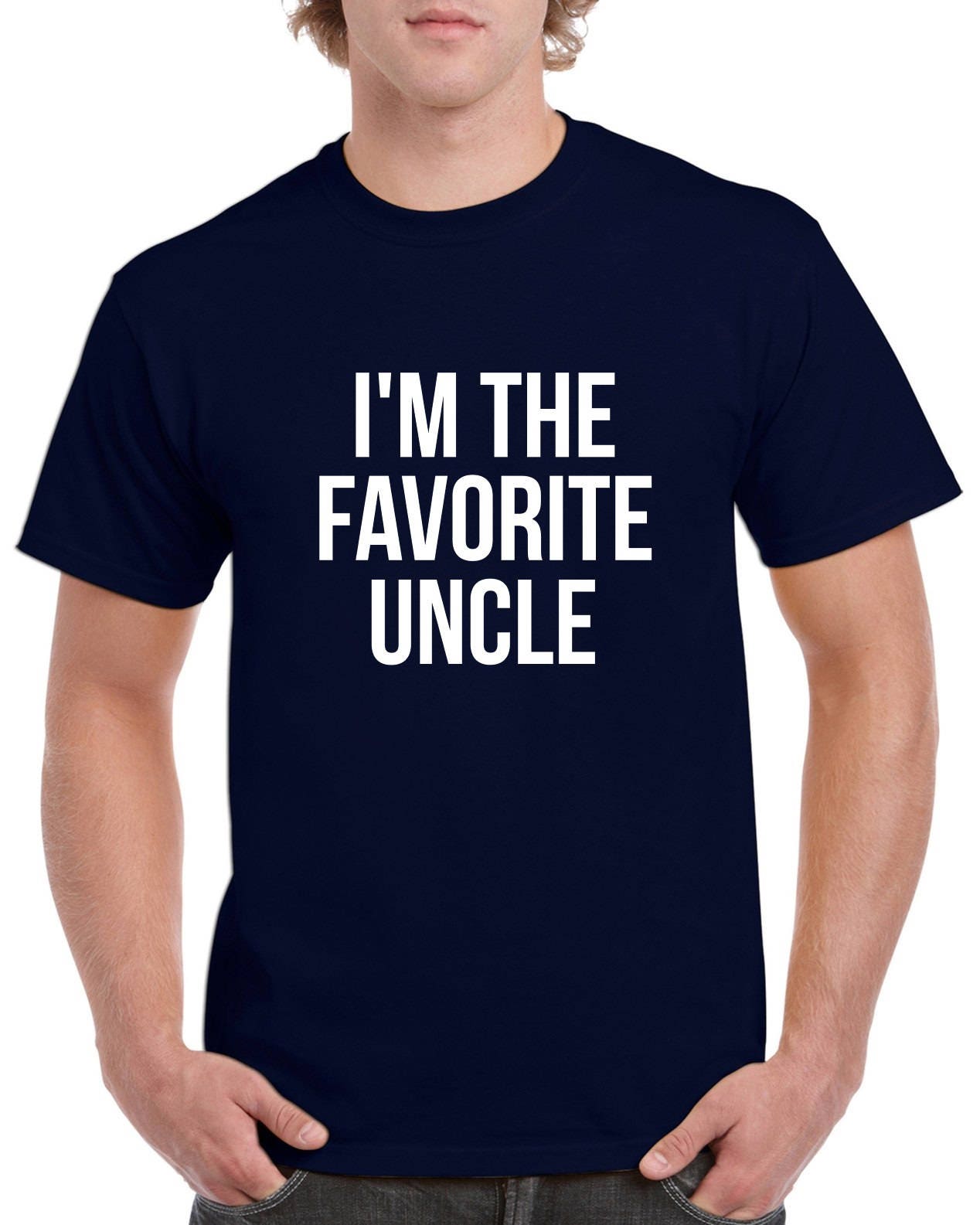 I'm the Favorite Uncle Shirt Uncle Tshirt Christmas Gift | Etsy